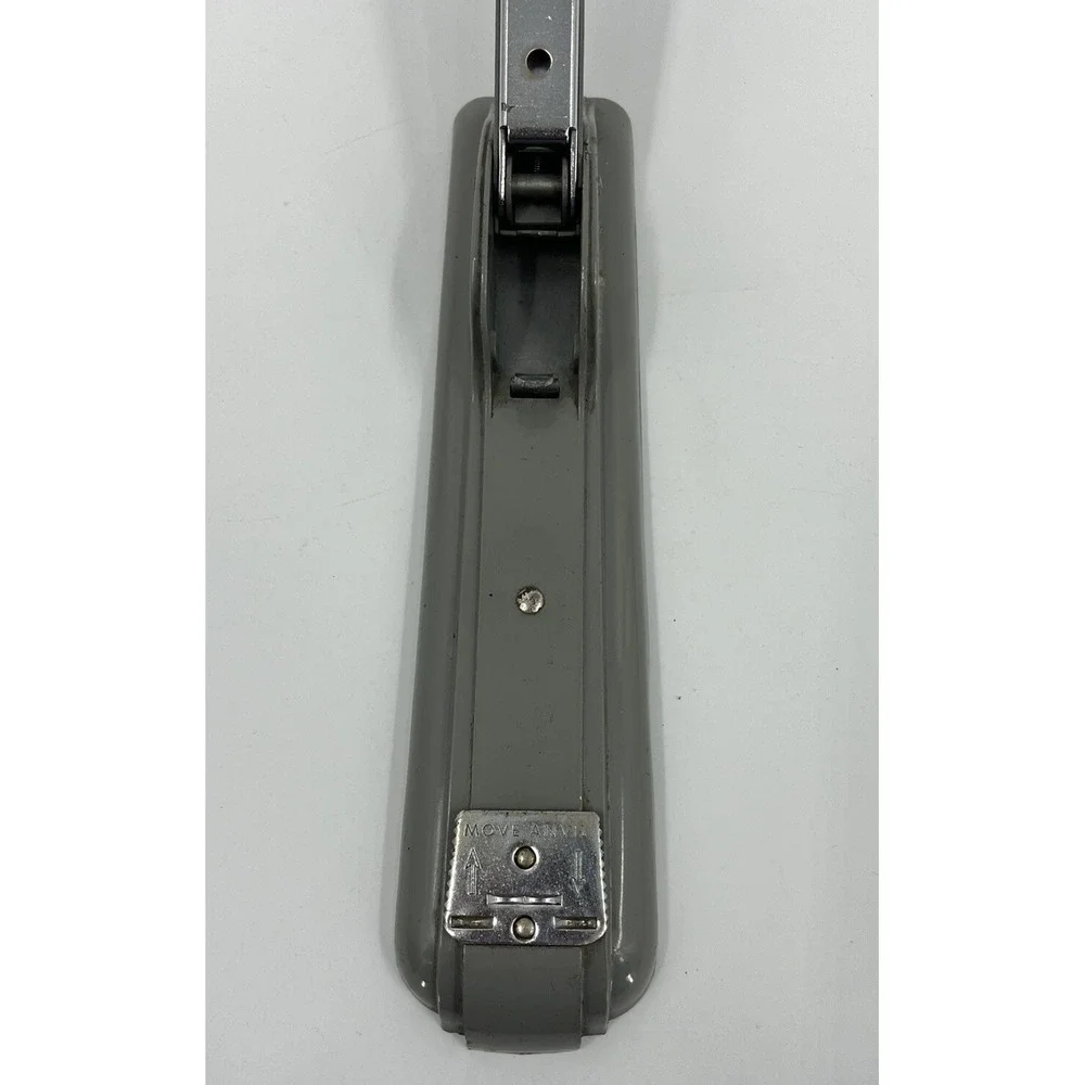 Vintage Swingline Stapler 27 Gray Art Deco MCM Metal Desk Office Heavy Duty